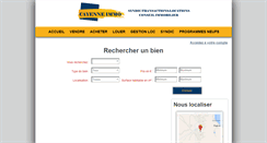 Desktop Screenshot of cayenne-immo.com